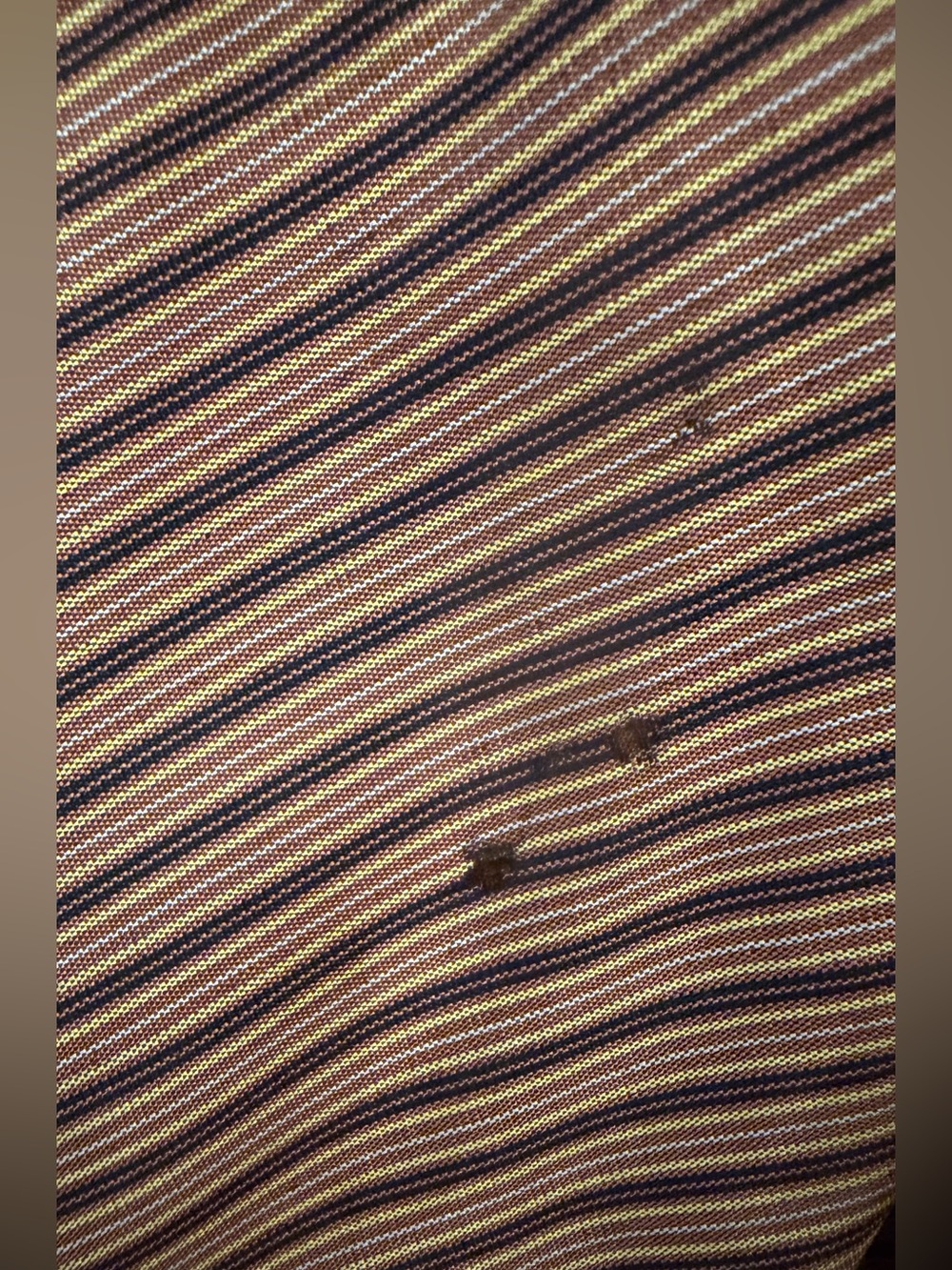 Vintage Japanese Silk Kimono Maxi Robe Tokugawa Crest Tsumugi Striped AS IS - Picture 7 of 16